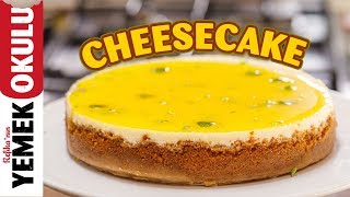 Cheesecake 101 Temel Cheesecake Tarifi  Limonlu Cheesecake [upl. by Ecirpac]