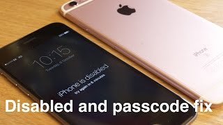 How to removereset any disabled or Password locked iPhones 6S amp 6 Plus5s5c54s4iPad or iPod [upl. by Stutzman]