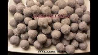 Blauwe bessen kokosbollen laddoo [upl. by Suoicul]