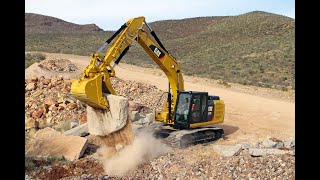 Excavators For Kids With Sounds Excavation Loading Trucks Demolition of Buildings [upl. by Ymerej]