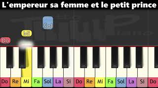 Apprendre la comptine quotL empereur sa femme et le petit princequot au piano pour enfants ou débutants [upl. by Phina703]