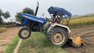 New Holland 3230 NX  42 HP Tractor With Swan Rotavator in field [upl. by Hara]