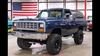 1985 Dodge Ramcharger For Sale  Walk Around Video 11K Miles [upl. by Heppman]