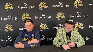 Sarnia Sting post game press conference [upl. by Thalia]