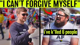 Military Vet Opens Up to Street Preacher at Pride Festival [upl. by Brion]