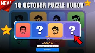 16 October Major Puzzle Durov Solved Today  Major Daily Combo Card 16 October  Major Puzzle [upl. by Ruder]