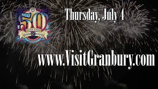 Granburys July 4th 2024 and through the weekend schedule [upl. by Ynamrej]