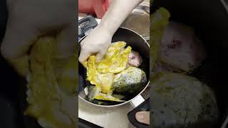 Cooking Salmon and Hamachi fish shortvideo salmon hamachi lovefish [upl. by Eynaffit471]