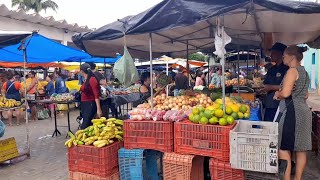 FEIRA LIVRE em Carnaubal Ceará em 23022024 e com chuva graças a Deus [upl. by Darla]