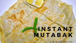 INSTANT MUTABAK Recipe with spring roll sheetramadan recipe 2021 [upl. by Apfel]