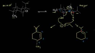 E2 Elimination substituted cyclohexanes [upl. by Aicela]