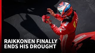 How Raikkonen finally won again for Ferrari [upl. by Gregrory]