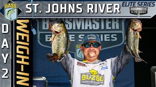 ELITE Day 2 weighin at the St Johns River [upl. by Eimmac]