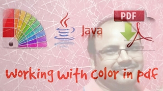 Java PDF Creation  3 Set color and page size in PDF with PDFbox AmitRanjan [upl. by Burkitt952]