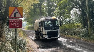 Country Road CleanUp 🧹  JM Clark  Bucher Municipal v65 Mechanical Road Sweeper [upl. by Irisa938]