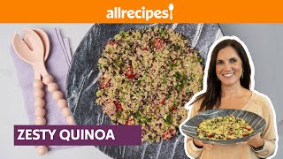 How to Make Zesty Quinoa Salad  Get Cookin  Allrecipescom [upl. by Ayotal]