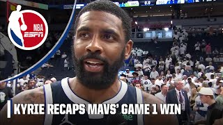 Kyrie Irving says Mavs did ‘the little things’ in Game 1 win vs Timberwolves  NBA on ESPN [upl. by Nnylrac94]