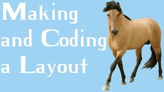 Howrse Layouts From making to coding [upl. by Ailem]