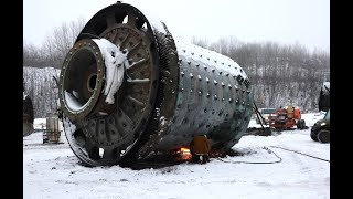 Massive taconite mills are being removed recycled from old Erie LTV plant [upl. by Abram]