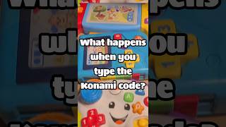 Konami Code VS Fisher Price Toys gaming funny shorts viral [upl. by Nylirrehs]