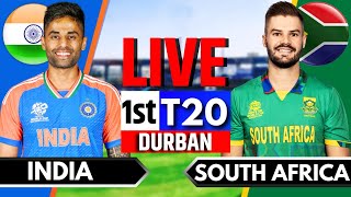 India vs South Africa 1st T20  Live Cricket Match Today  IND vs SA Live Match Today  SA Batting [upl. by Arrik762]