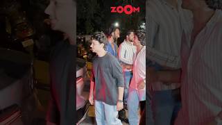 Arhaan Khan HUGS Meezan Jafri as they arrive at Tania Shroffs house party 😍 shorts [upl. by Einial]