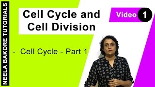 Cell Cycle amp Cell Division  NEET  Cell Cycle  Part 1  Neela Bakore Tutorials [upl. by Venterea]