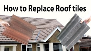 How to Replace broken common Interlocking Roof Tiles [upl. by Helen]