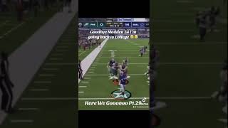 I’m going to college🤣easports madden25 madden nfl football americanfootball maddennfl [upl. by Orsa410]