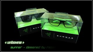 UNBOXING  GUNNAR DESIGNED BY RAZER [upl. by Radcliffe]