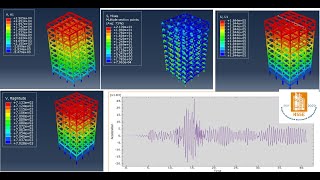 ABAQUS tutorial Time history analysis of A tenstory steel structure [upl. by Strade]