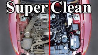 How to SUPER CLEAN your Engine Bay [upl. by Wootan]