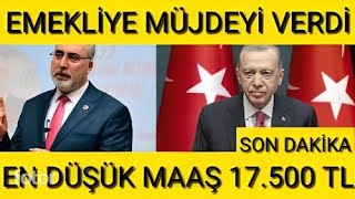 DUL YETİM EN DÜŞÜK EMEKLİ Engelli Maaş 17500Tl Ssk Bağkur 4A 4B 4C ne kadar sondakika [upl. by Aracot]