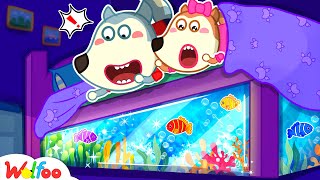 Wolfoo Turned His Bed into a Fish Tank 🐟 Funny Stories for Kids  Wolfoo Family [upl. by Aehcsrop826]