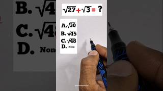 √27  √3 Simplified in Seconds  maths mathstricks mathematics [upl. by Halueb]