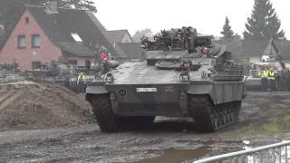 Schützenpanzer Marder 1 A3 in Aktion Stahl auf der Heide 2014 in Munster [upl. by Settle]