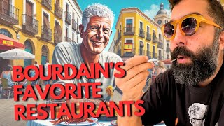 Eating At Anthony Bourdains Favorite Restaurants In Barcelona [upl. by Bondie]