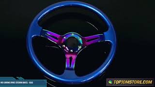 NEO CHROME STEERING WHEEL  MODERN DESIGN MULTICOLORS [upl. by Ahsaetan]