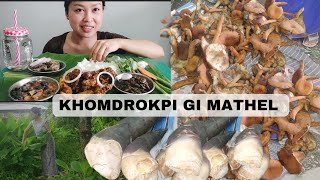 KHOMDROKPI GI MATHEL WILD MUSHROOM CHINGI ENSANG [upl. by Aimac]