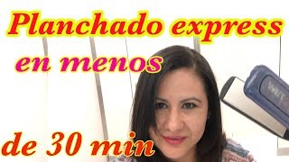 Como hacer un planchado de cabello express  Planchado en 20 min [upl. by Enyamart]