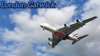 Gatwick 26L arrivals and departures [upl. by Ahidam]