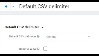 DATAROU Default CSV delimiter [upl. by Corwun]