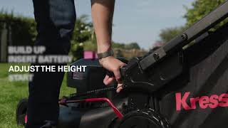 Kress 60V Mower KG757E KG756E Application Video [upl. by Abramson]