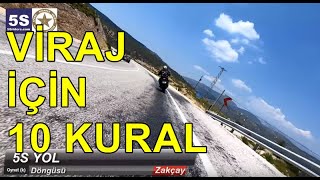 VİRAJ İÇİN 10 KURAL  5Sriders  Motosiklette İleri Sürüş 17 [upl. by Terrilyn]