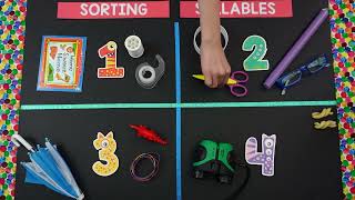 Sorting Syllables  Kids Learning Video [upl. by Nhtanhoj]