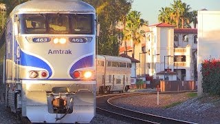 Amtrak amp Metrolink action in Santa Ana CA December 20th 2013 [upl. by Ainolopa287]