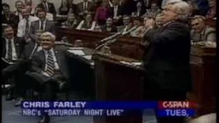 Chris Farley impersonates Newt Gingrich [upl. by Mayfield]