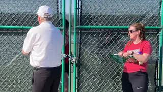 Doubleday Insurance Coach of the Month Tim Olson Ankeny Centennial girls tennis [upl. by Aisorbma857]