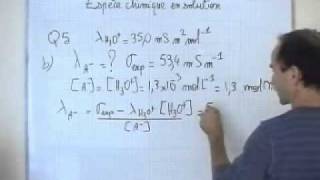 cours TS  chimie  calcul de la conductivité molaire ionique dun ion [upl. by Suedama]