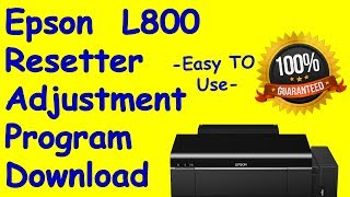 Epson L800 resetter software free download [upl. by Rebma]